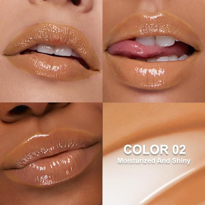 Light Gloss Tinted Buttery Lip Balm – Hydrating Lip Care with Nourishing Oils for Women’s Dry Lips, Natural Tint & Soft Gloss, Lip Plumper Moisture & Light Lip Stain Finish, Vegan #02 Vanilla Toffee