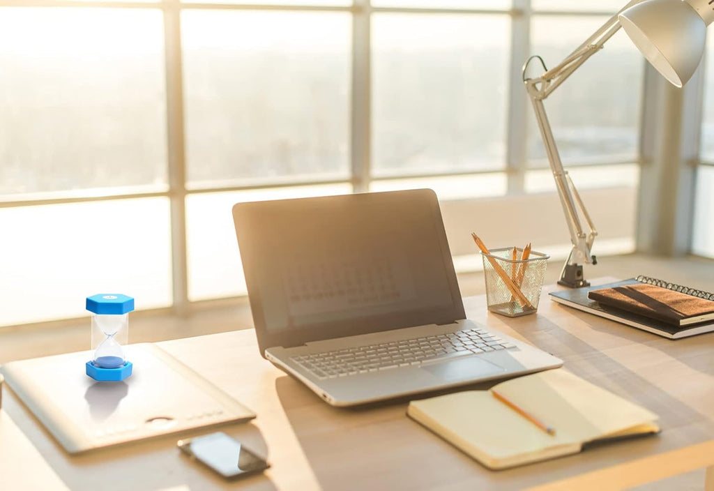 10 Minutes Sand Timer, Hourglass Timer, Sand Clock for Kids, Colorful Sand Watch, Sandglass Timer, Visual Timer for Home Office Kitchen Decor (Blue)