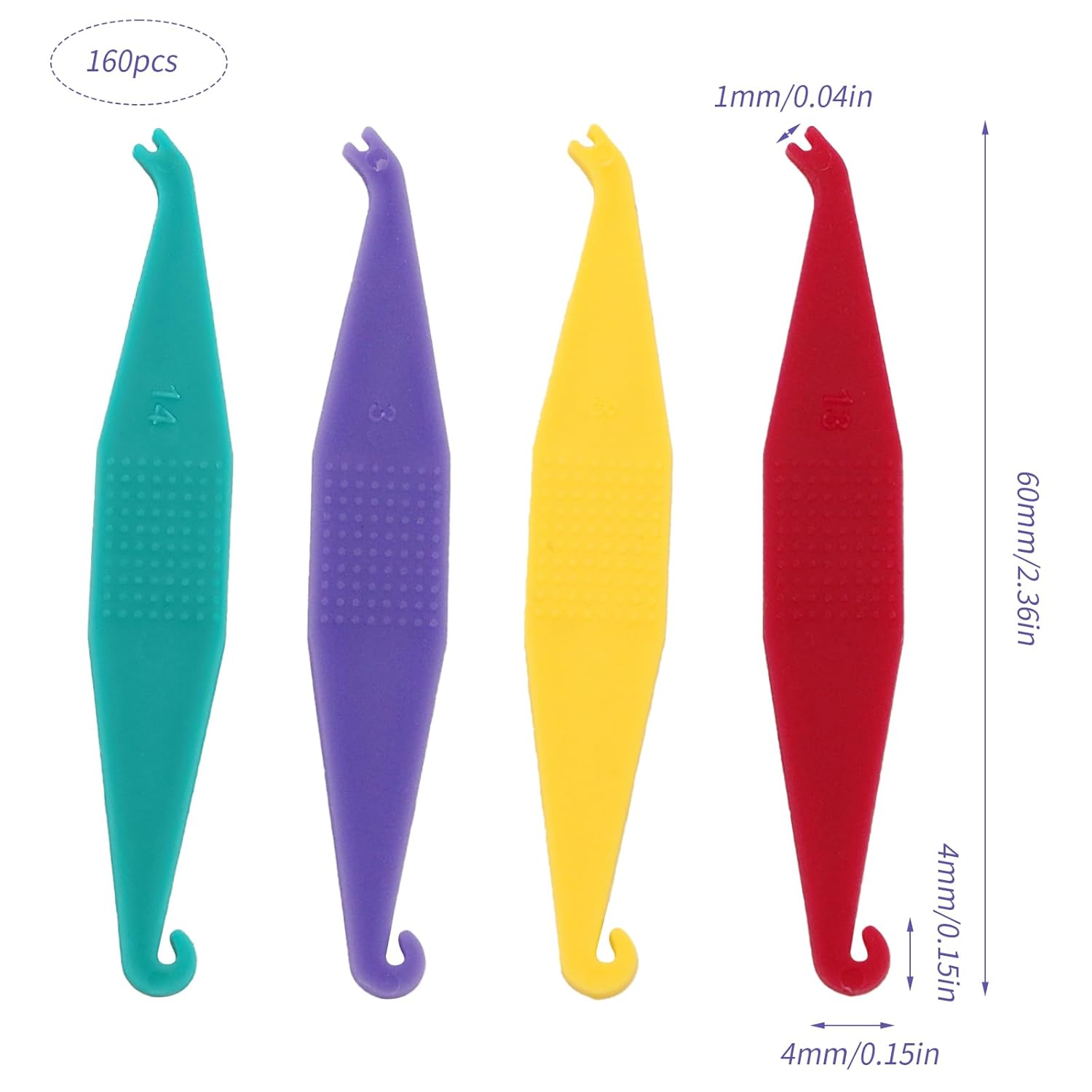 160PCS Colorful Braces Rubber Band Tool, Disposable Plastic Orthodontic Rubber Bands Tool Dental Elastic Rubber Bands Placers for Braces,Braces Removal KitBraces Rubber Bands Tool Braces Tools