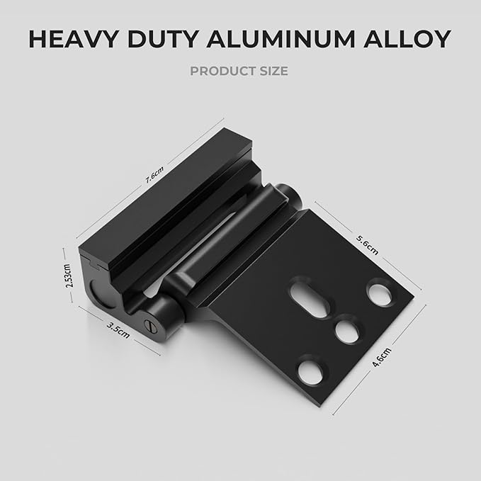 2Pack Home Security Door Reinforcement Lock Childproof, Door Locks for Kids Safety, Door Lock Latch Stopper for Front Door Inside Top of Door, Aluminum Construction Finish