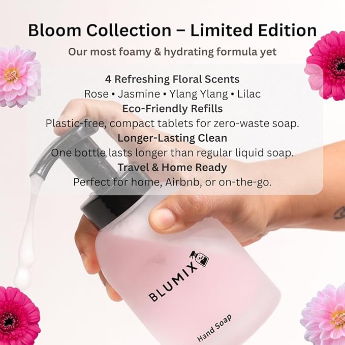 Foaming Hand Soap Tablet Refill – 6 Pack | Jasmine Scent | Eco-Friendly, Non-Toxic, Plastic-Free, Zero Waste, Just-Add-Water | Safe for Kids, Home & Travel (Jasmine)