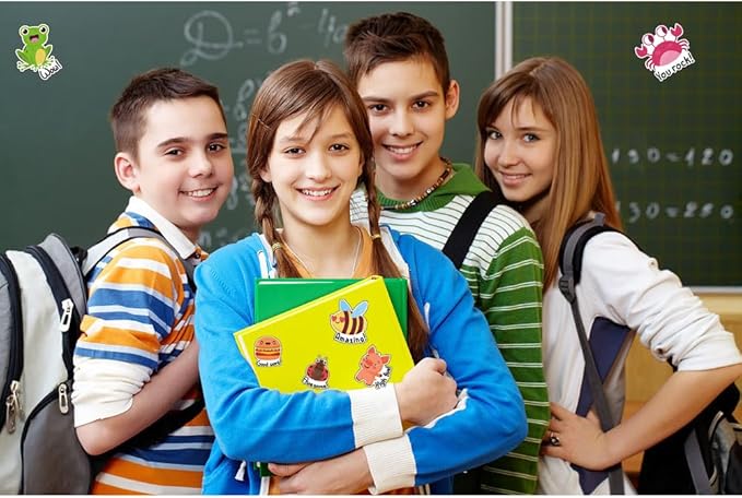 120 Piece Teacher Stickers - Grading, Student Rewards, 'Good Job' Stickers for Kids