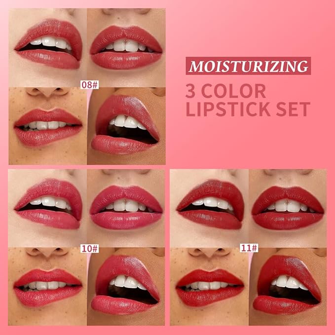 Lip Stain Hydrating High Shine – Lightweight Non-Sticky Glossy Lip Tint, Mirror Shine Moisturizing Lip Makeup for Plump & Full Lips, Long-Lasting Rich Color Lip Glaze, Soft Smooth Lip Gloss :08+10+11