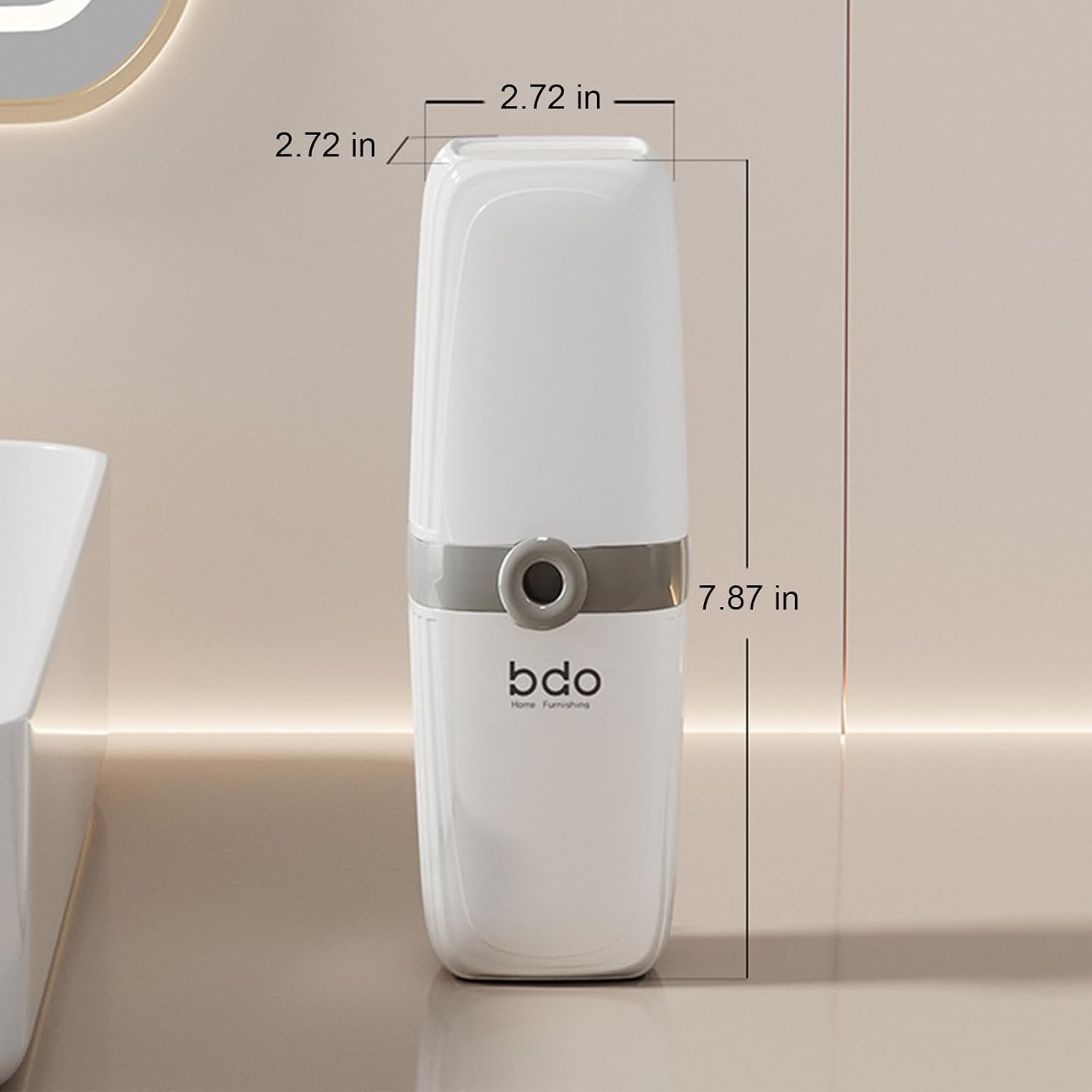 Toothbrush Travel Case Portable White Toothbrush Holders with Cover Leakproof Toothbrush & Toothpaste Holder for Traveling School Camping Business Trip Bathroom