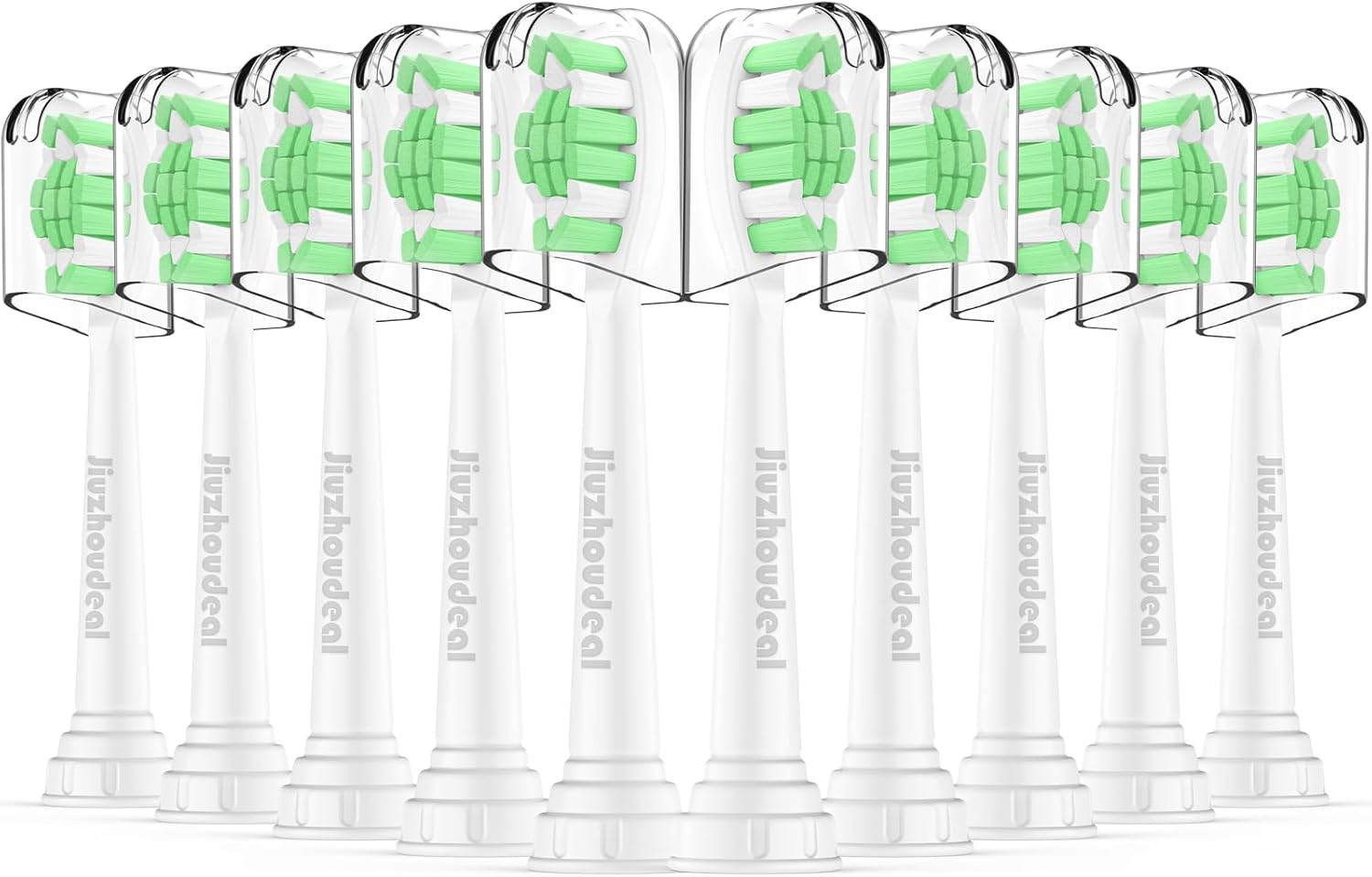 Replacement Heads for Philips Sonicare Toothbrush, Replacement Brush Heads Compatible with Phillips Sonicare Electric Toothbrush, 10-Pack, White