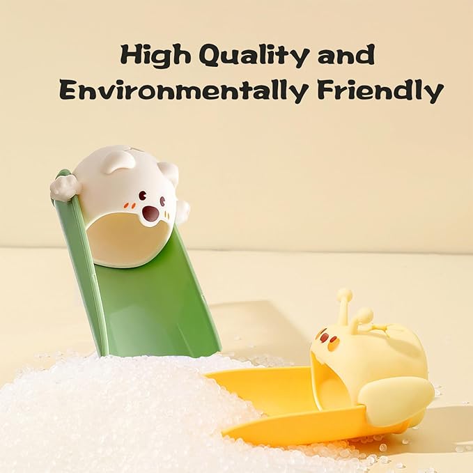 2 Pack Faucet Extender for Toddlers,Kids Sink Extender for Bathroom,Kitchen,Bathtub,Food Grade Silicone,Sink Extender for Toddlers(Yellow,Green)