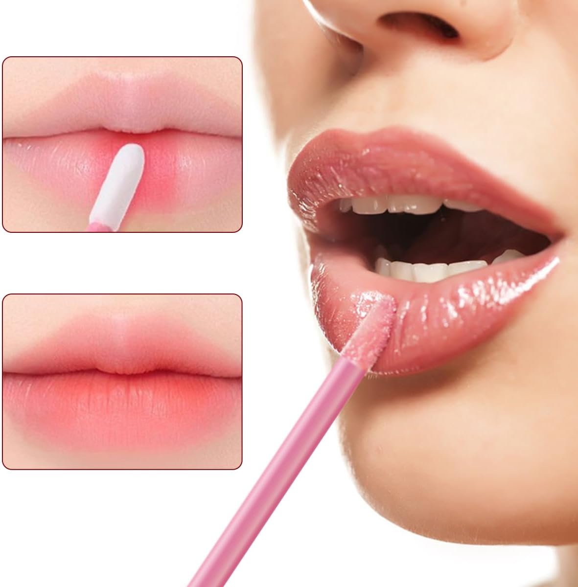 120 Pcs Interdental Brush + 25 Pcs Lip Wands Applicators Disposable, Braces Brush for Cleaner Interdental Brush Toothpick Dental Flossing Oral Dental Hygiene Flosser Tooth Cleaning Tools, Multicolor