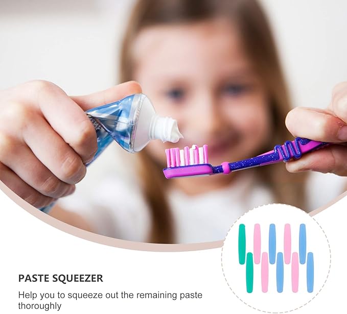 10pcs Bathroom Toothpaste Squeezer Home Dispenser Smile Tube Squeezer for Boys and Girls Adults Easy to Use Quality Life Helper