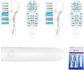 4X Spin Sensitive Toothbrush Dual Clean Cross Replacements Attachments Brush Heads Refill Accessories Compatible with Oral B 4732 3733 4734 Rotating Power Toothbrush Heads & Crisscross Bristles