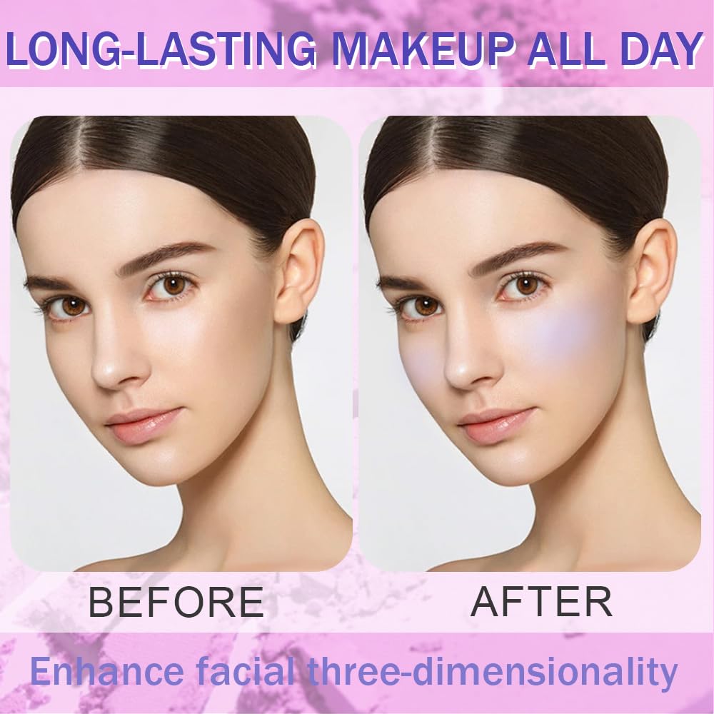 Matte Powder Blush for Cheeks – Long Lasting Natural Face Blusher Makeup, Lightweight Blendable Cheek Color for Women, Vegan & Cruelty-Free – #11 Lavender Lilac