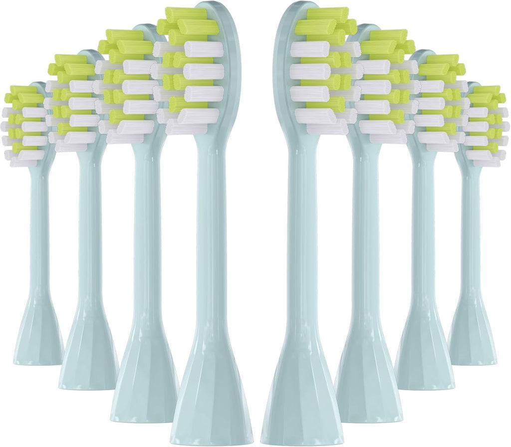 One Series Replacement Toothbrush Heads Pisonicleara Compatible with sonicare Philips One Series BH1022/03 HY1100/02 HY1102 (8-pc) Battery Brush, Mango Snow White Travel Refill (one-Mint)