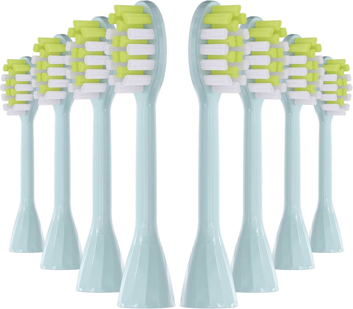 One Series Replacement Toothbrush Heads Pisonicleara Compatible with sonicare Philips One Series BH1022/03 HY1100/02 HY1102 (8-pc) Battery Brush, Mango Snow White Travel Refill (one-Mint)