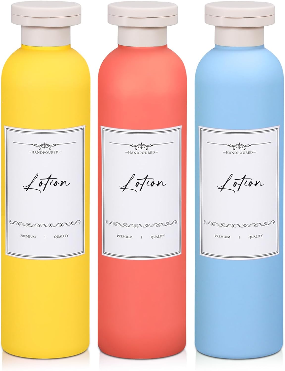 Travel Shampoo Bottle, Empty Plastic Squeeze Bottles 8.8oz with Flip Cap, Lotion Container for Toiletries Travel Size Shampoo and Conditioner