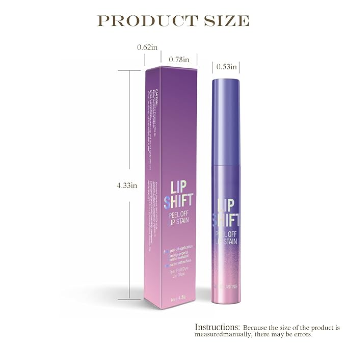 3 Colors Lip Stain Peel Off, Peel off Lip stain, Lip Tint Stain, Peel off Lip Liner Stain, Lip Stain Peel off Tint Tattoo Color Waterproof Long-Lasting, No Smudging（3PCS）