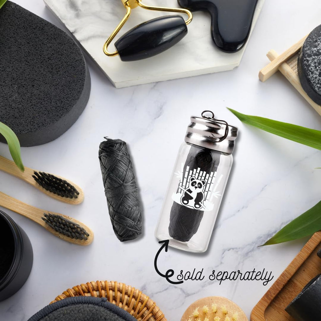 BOONBOO Dental Floss Refill, Bamboo Charcoal Woven Thread, 4 Pieces, Coconut