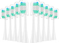 Replacement Toothbrush Heads 10 Pack Compatible with AquaSonic Black Series, Vibe Series Electric Toothbrush, White
