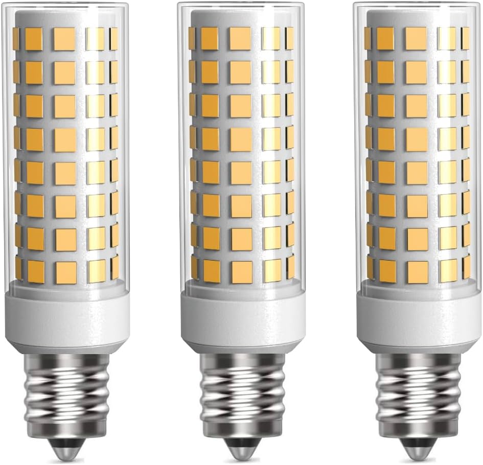 3 Pack E12 LED Candelabra C7 Chandelier C37 Fan Light Bulbs Kx-2000 Bulbrite Replacement, 7W Equivalent to 70W Incandescent, 700LM AC120V (Warm White 3000K)