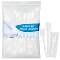 MAQIHAN 50 Gauze Mouth Swabs - Oral Swabs Disposable Toothbrushes Individually Wrapped Swabsticks for Dry Mouth Cotton Gauze on a Stick Dental Oral Care Supplies Mini Thrush Mouth Treatment