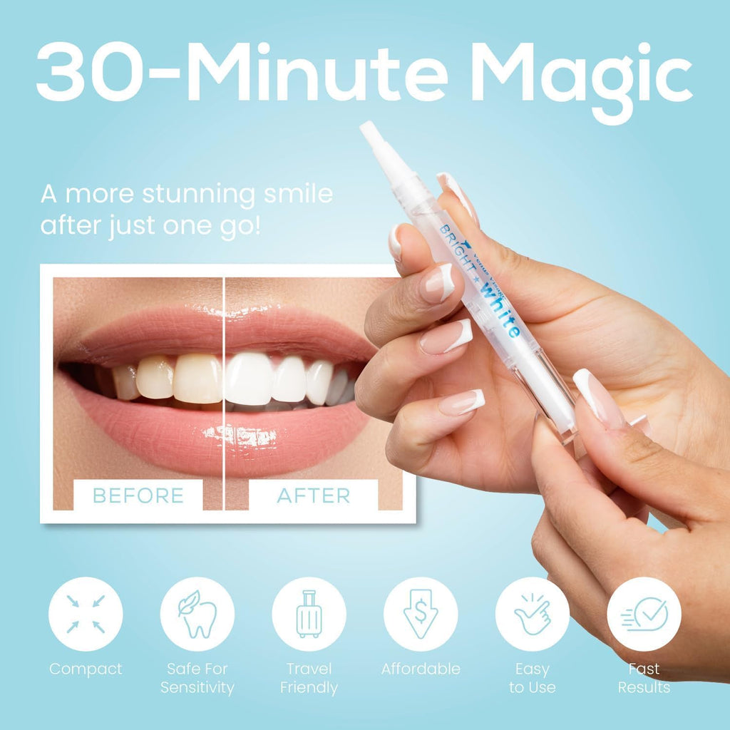 Venus Visage Award Winning Teeth Whitening Pen, 10+ Uses - Teeth whitening Gel Professionally formulated - Best Teeth whitening kit Teeth Whitener - Low Sensitivity - Mint - 0.07 Fl Oz (Pack of 1)