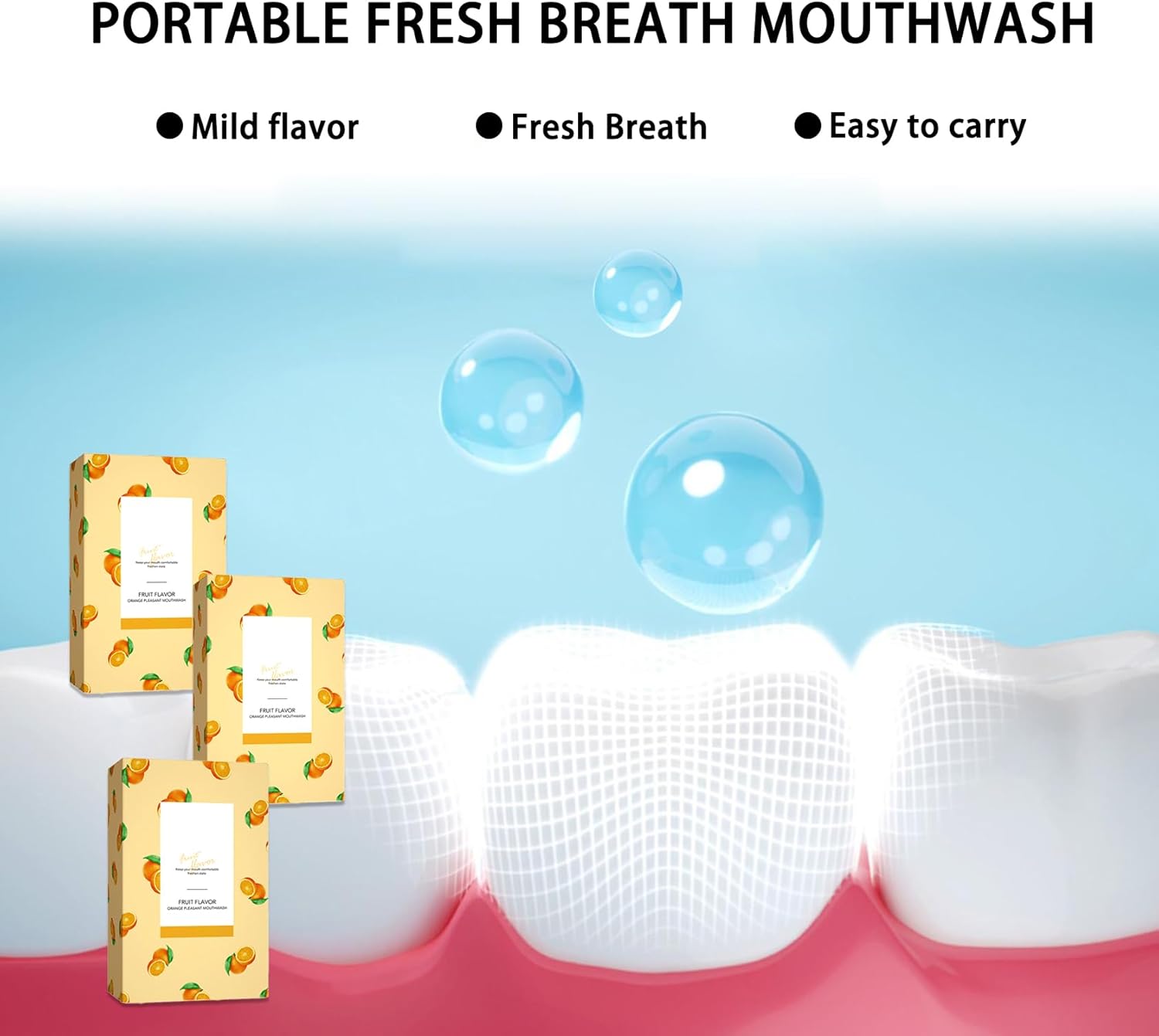 60PCS Travel Size Mouthwash,Portable Mini Mouthwash,Long-Lasting Freshness Travel Mouth Wash for Oral Care A32