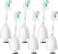 Replacement Toothbrush Heads Compatible with Philips Sonicare: fit Sonicare E-Series HX7022/66, Cleancare & Advance Screw-On Electric Brush Handles, 6 Pack