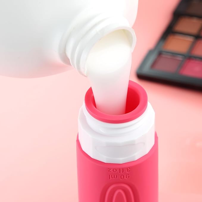 Travel Bottles for Toiletries, Tsa Approved 3oz Travel Size Containers BPA Free Leak Proof Refillable Liquid Silicone Squeezable Travel Accessories for Shampoo Conditioner Lotion (4 Pack)