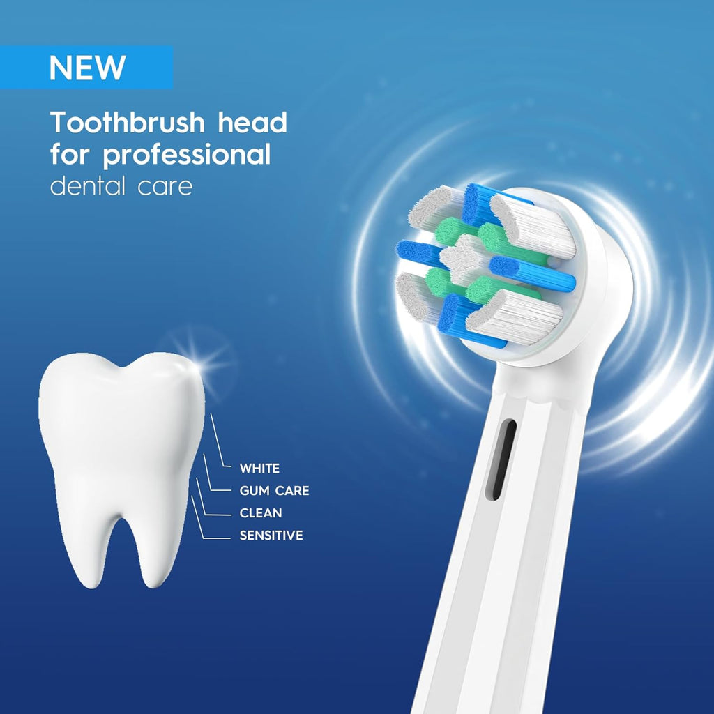 12 Pack Smart Cleaning IO Replacement Heads Compatible with Oral B iO 2 3 4 5 6 7 8 9 10 Series Electric Toothbrush, Brush Heads Compatible with Oral B iO Electric Handles (Black/White)