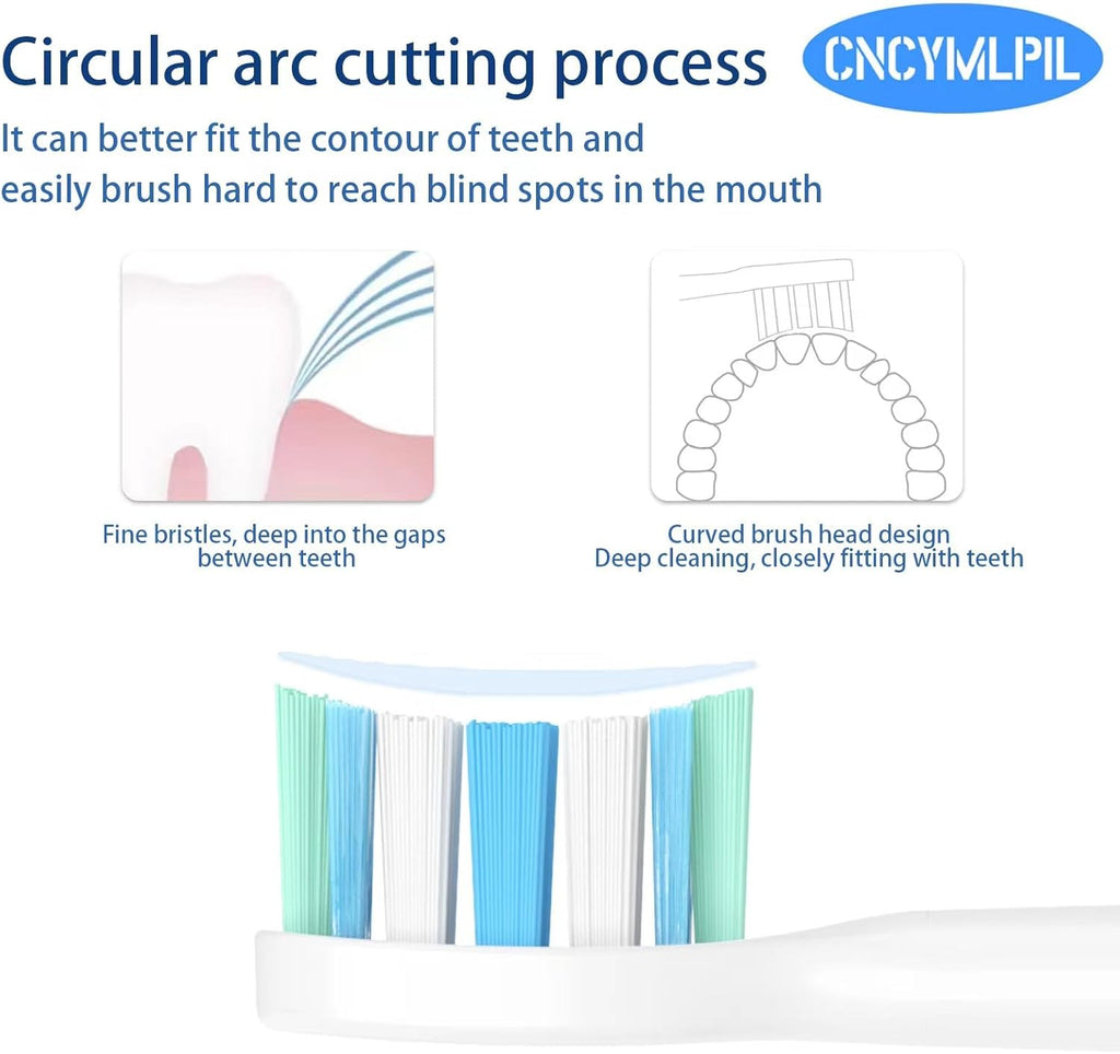 Replacement Toothbrush Heads for Philips Sonicare Replacement Heads, Electric Replacement Brush Head Compatible with Phillips Sonicare Electric Toothbrush, 10 Pack