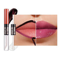 Dark Raspberry Lip Stain Peel Off Lip Gloss oil Dual-Ended Combo, Lips Liner Stain Peel Off Tattoo, Long Lasting & Waterproof, Transfer-Proof Lip Tint Stain with Lip oil for All Skin Type 05#