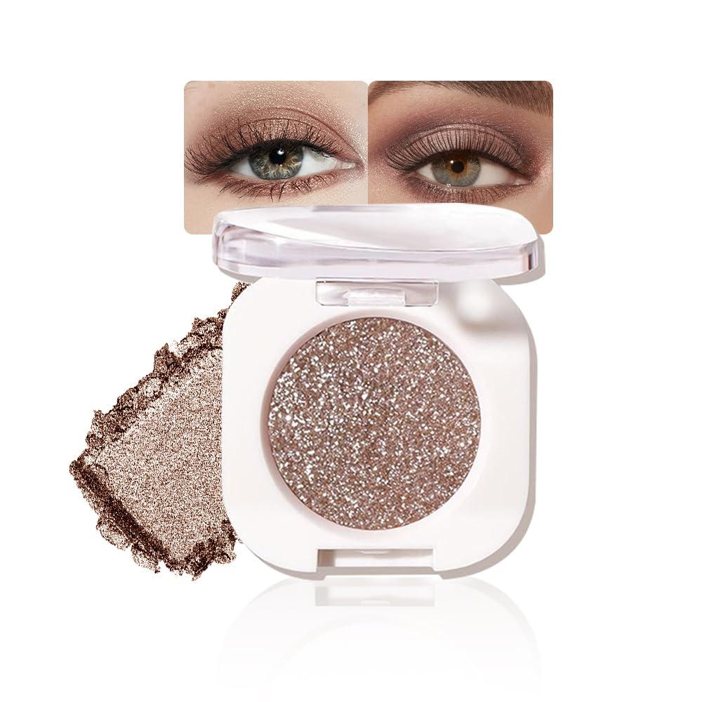 Pearlescent mini Eyeshadow Highly Pigmented Blend Matte & Shimmer EyeShadow,Cream Moisturizing Waterproof&Long Lasting Eye Makeup Natural Luminous Makeup Look (B10, 1 Count (Pack of 1))