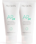 Nu Skin AP 24 Whitening Fluoride - Free Toothpaste | AP 24 Blend | Vanilla Mint Flavor | Brightens Teeth | Removes Surface Stains | Prevents Dental Cavities & Plaque | Enamel-Safe | 4 oz | 2 Pack