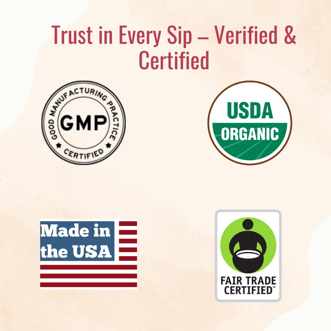 Organic Berberine Tea – Herbal Tea Promotes Health with Ceylon Cinnamon, Mint & Chamomile – 30 Tea Bags