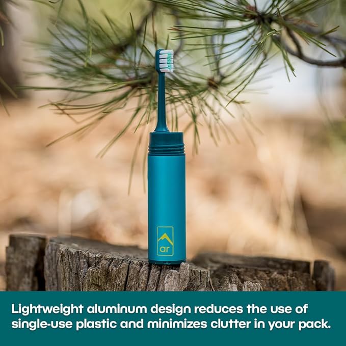Adventure Ready Tooth Care Capsule - Portable Toothbrush for Hiking, Camping & Travel