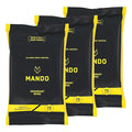 Mando Deodorant Wipes - 24 Hour Odor Control - Aluminum Free, Baking Soda Free, Skin Safe (15 Count (Pack of 3)