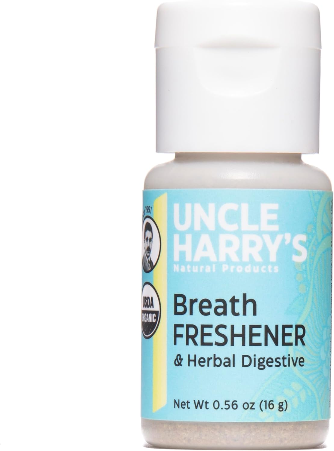 Uncle Harry's Certified Organic Breath Freshener and Herbal Digestive | with Organic Licorice, Anise, Fennel, Peppermint | Gluten Free 0.56 oz