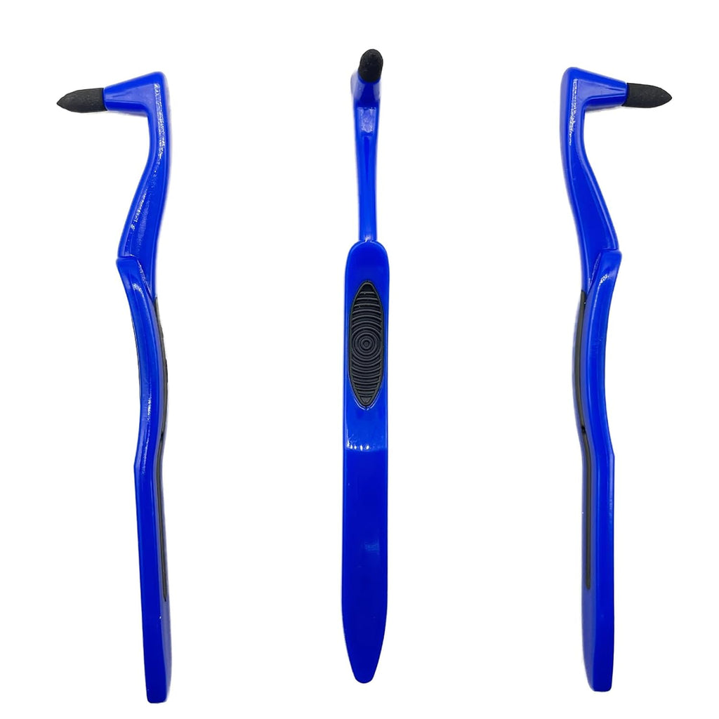3Pcs Teeth Stain Remover,Tooth Stain Eraser,Tartar Eraser Polisher,Dental Plaque Tool,Eraser for Coffee Stain Teeth Whitening Cleaning Polishing Kit (Blue)