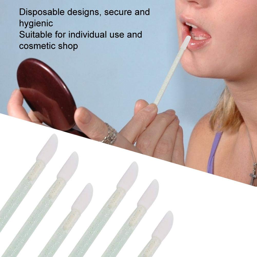 100pcs/Set Disposable Lip Brushes Make Up Brush Lipstick Lip Gloss Wands Applicator Tool Makeup Beauty Tool Kits Green