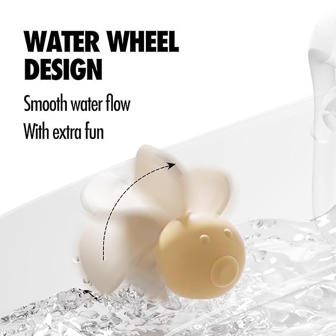 2 Pack Faucet Extender for Toddlers, Temperature Sensitive Sink Extension with Water Wheel to Kids Fun Hand Washing