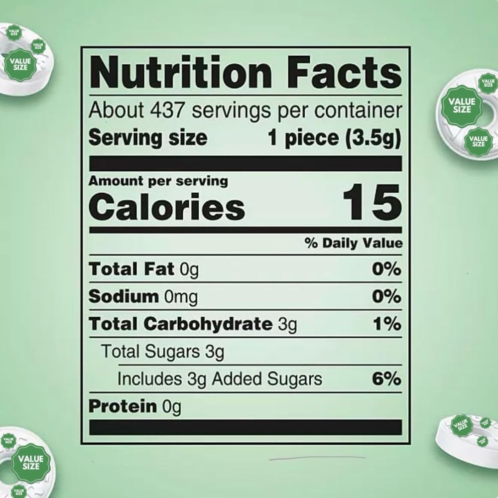 LifeSave Wint O Green Individually Wrapped Mints Hard Candy, 3.5 lbs Bag w/A Storage Bag