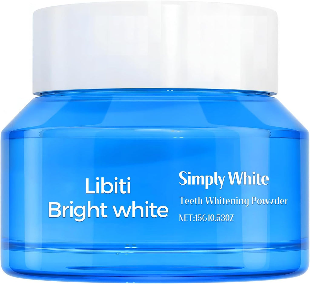 Teeth Whitening Powder Toothpaste, Brightening Whitening Powder, Removes Teeth Stains, Suitable for Tea Stains, Coffee Stains, Yellow Teeth Caused by Smoking