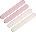 VOCOSTE 4pcs, Traveling Toothbrush Holders Case, PP Toothbrush Case for Travel Business, Beige, Pink, 8.07''x1.22''x0.83''