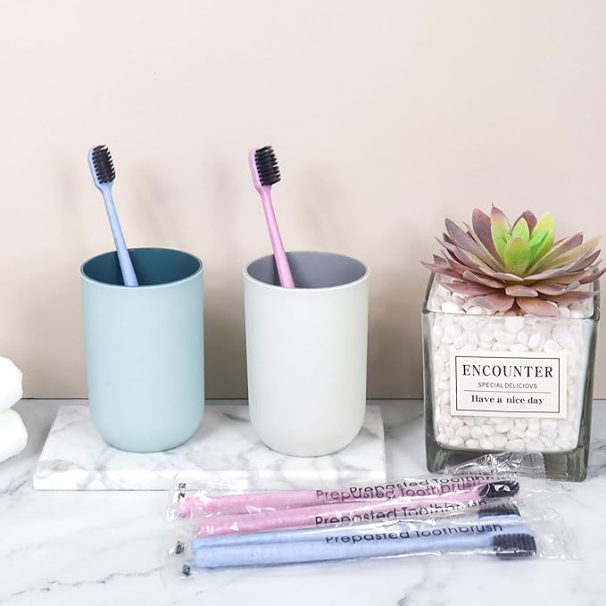 200Pcs Prepasted Disposable Toothbrushes Bulk Individually Wrapped Pre Pasted Soft Bristle Tooth Brush Set Travel Colorful Toothbrushes for Homeless Gift Hotel Camping Travel