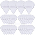 Thrilez 20pcs Triangle Powder Puff, Loose Powder Puffs Makeup Puff for Face Powder, Setting Powder Puff for Make Up, Face Puff Pads for Press Powder, Sponge Powder Applicator for Face and Eye (White)