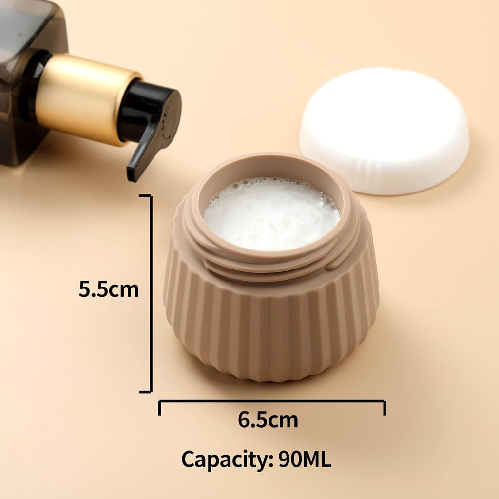 Travel Bottles 8 Pack, TSA Approved 3 oz Toiletries Containers, Leak Proof Silicone Squeezable Essentials Jars with Clear Bag