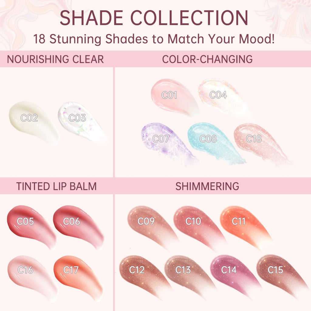 CATKIN Lip Balm Ultra Hydrating Lip Moistrurizer Lip Care with Vitamin E Nourishing For Cracked & Dry Lips 0.12 oz Transparent Clear C03 Diamond Ocean