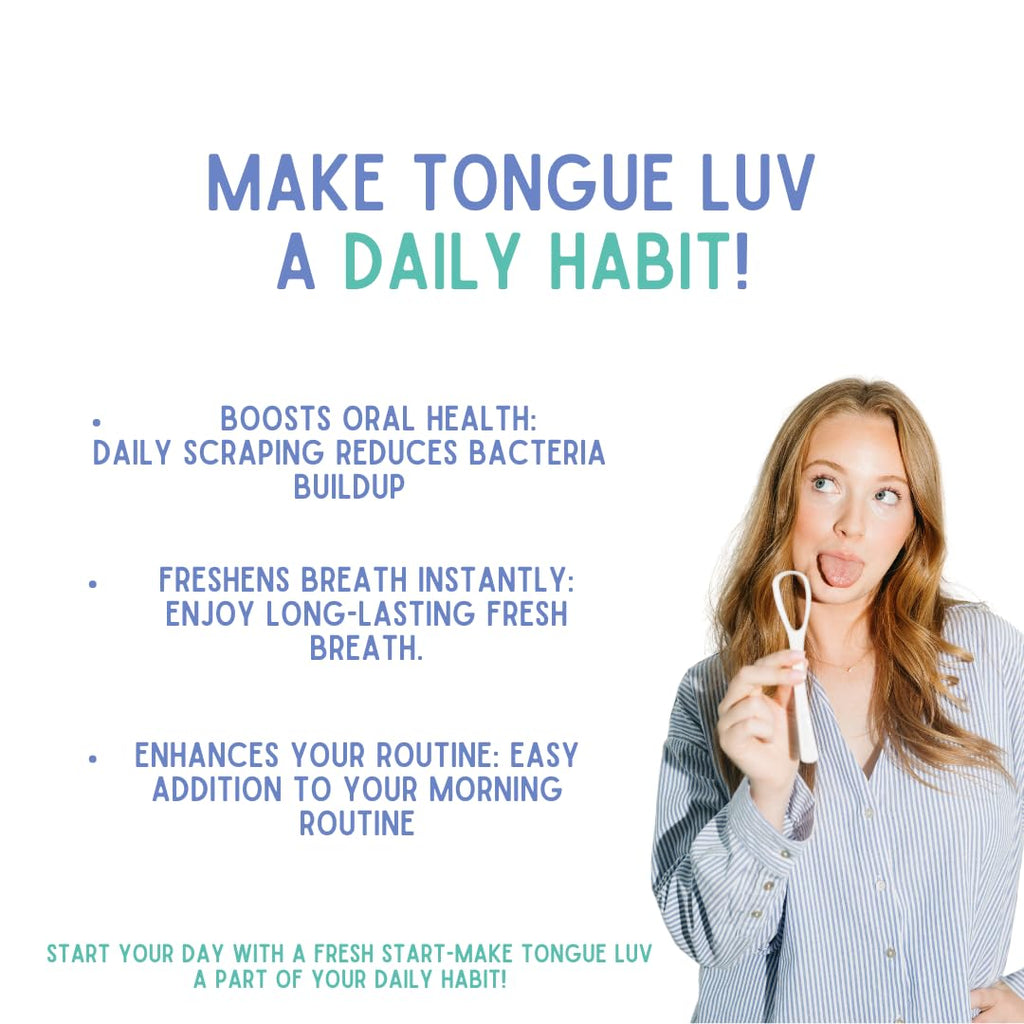 Ergonomic Tongue Scraper - Dentist-Developed Tongue Cleaner for Adults - Gentle Stylish Tongue Scrubber for Oral Care, Dental Hygiene - Large