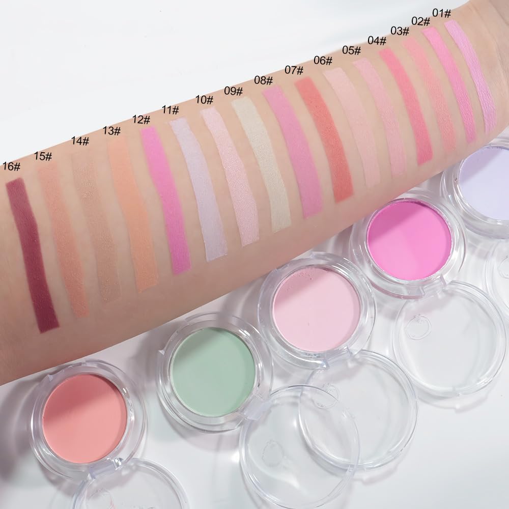 Matte Powder Blush for Cheeks – Long Lasting Natural Face Blusher Makeup, Lightweight Blendable Cheek Color for Women, Vegan & Cruelty-Free – #15 Nude Pink