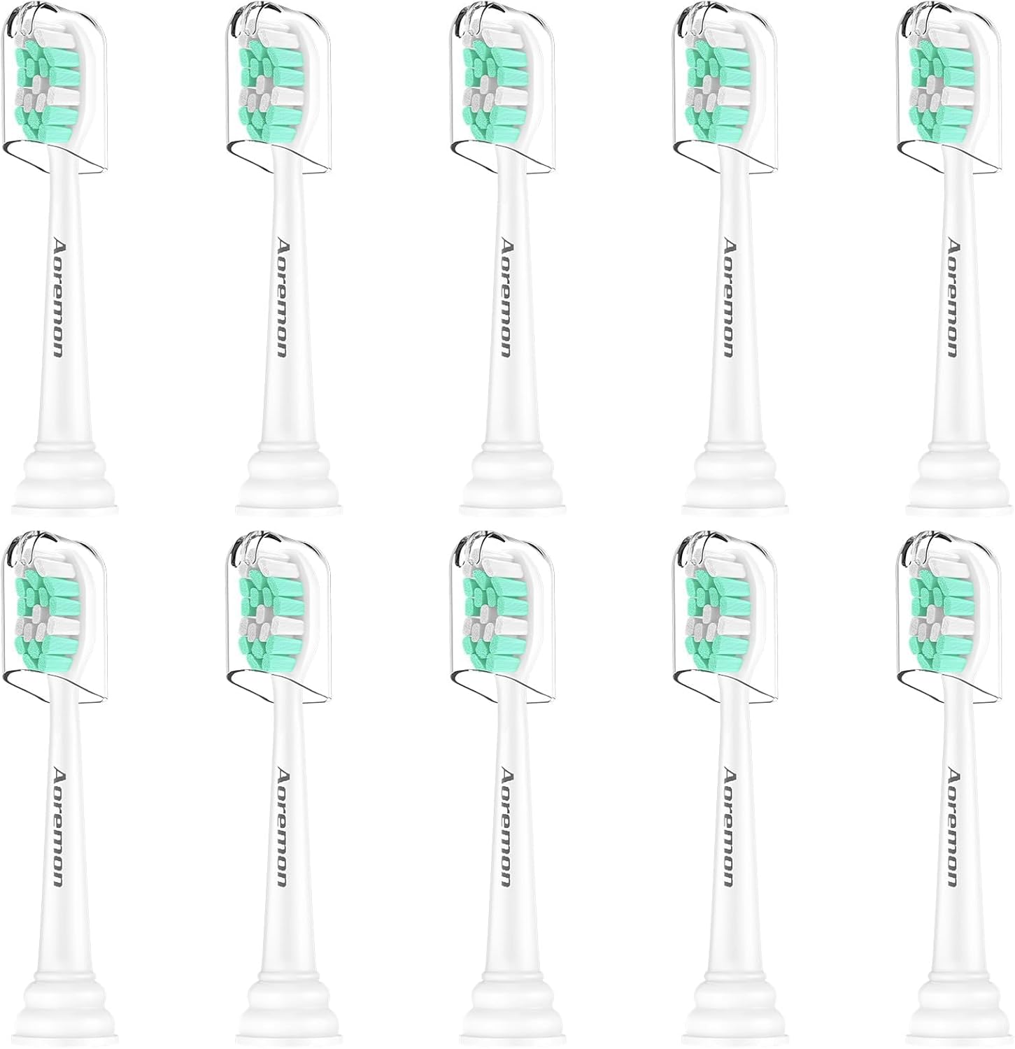 Aoremon Toothbrush Replacement Heads for Philips Sonicare Replacement Heads - Standard Toothbrush Head Compatible with Most Phillips Sonicare Click-on Electric Toothbrushes