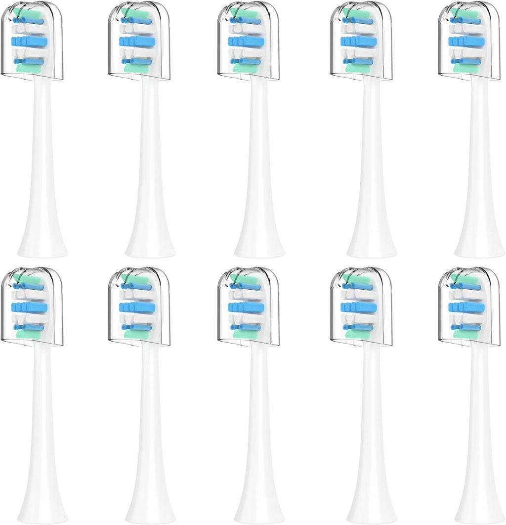 Electric Toothbrush Heads for Philips Sonicare Replacement Heads C2, Replacement Brush Head Compatible with Phillips Sonicare Electric Toothbrushes C2,C1,4100 for Philips Sonic Care Brush,10 Pcs