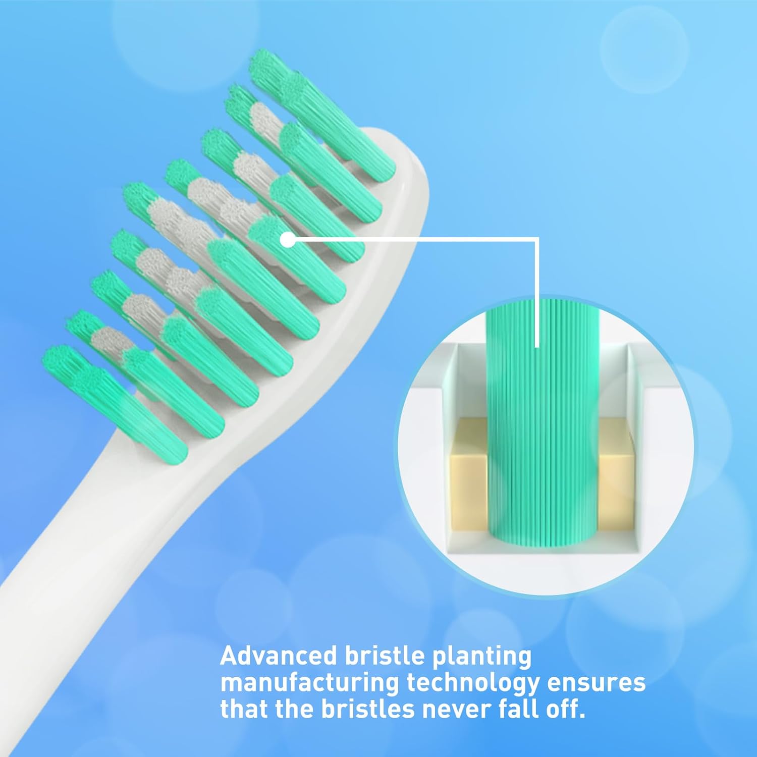 Replacement Brush Heads Compatible with Philips Sonicare Screw-on HX7022 HX7023 Essence E-Series Electric Toothbrush - Refills Heads for HX5610, 6 Packs